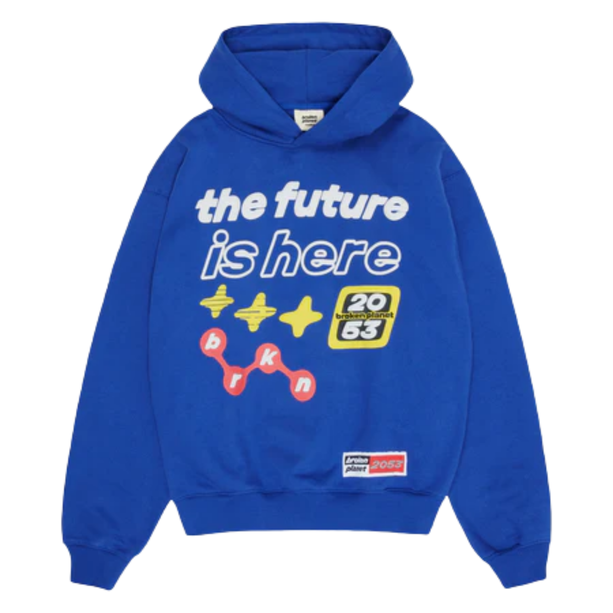 BROKEN PLANET HOODIE | The Future Is Here Blue