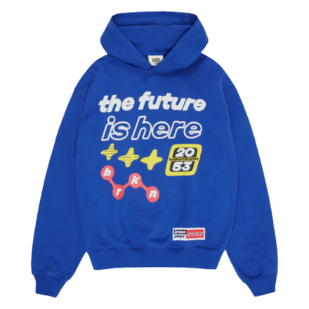BROKEN PLANET HOODIE | The Future Is Here Blue