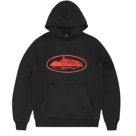 CORTEIZ ALCATRAZ HOODIE | Black/Red