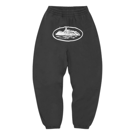 CORTEIZ ALCATRAZ SWEATPANTS | Black/White